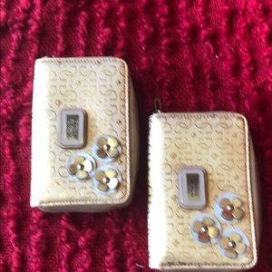 Guess gold wallet